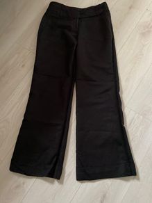 Savida Black Limen Mix Wide Leg Trousers Size 10