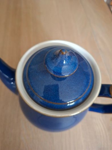 Large Denby Tea Pot Imperial Blue