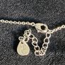 Tipperary Crystal Double Layer Star Necklace Silver Rose Gold Two Tone Signed Image 3
