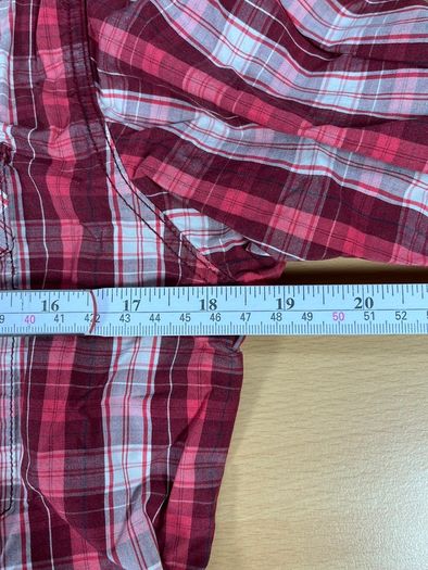 Vintage Levis Red Check Shirt Size M Mens - Pearl Snap