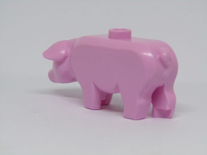 LEGO Farm Pig Unprinted Misprint Prototype Very Rare And Hard To Find From Knighton Castle Set 70357