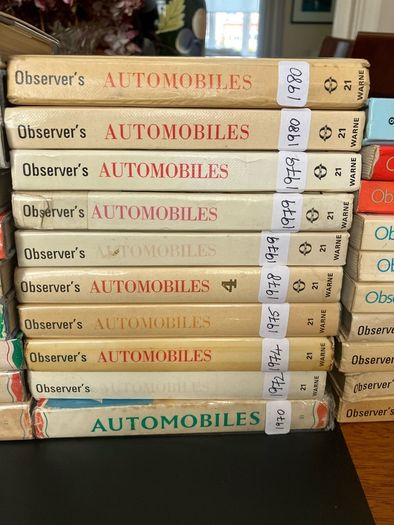 Observers Books. 'Automobiles' and later editions titled 'Cars'