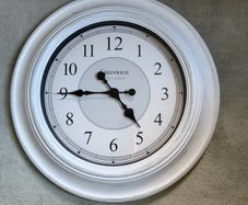 Large White Wall Clock