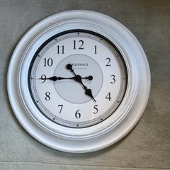 Large White Wall Clock