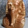 cast concrete Egyptian Pharoah Tutankhamun King Tut statue indoor outdoor ornament garden patio porch conservatory Image 5