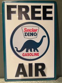Sinclair oil Tin Metal sign
