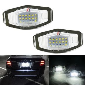 Xenon White OEM-Fit LED License Plate Light For Acura MDX RL TL TSX ILX For Honda Civic Accord Odyssey License Plate Light