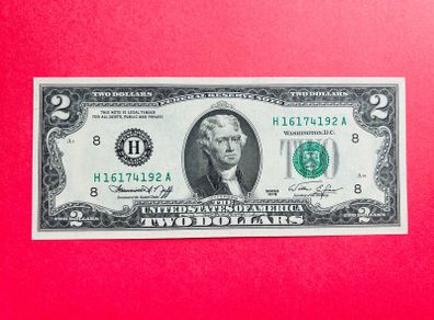 Usa  2  Dollars  1976  Commemorative Issue  Letter    (  H 8 )  St Louis ( Uncirculated )
