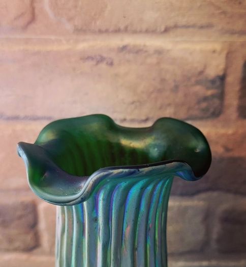 Art Noveau "Kralik" glass vase