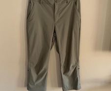 Columbia Omni-Shield Omni Wick Roll Up Capri Hiking Pants  Olive Green/Khaki Size 8