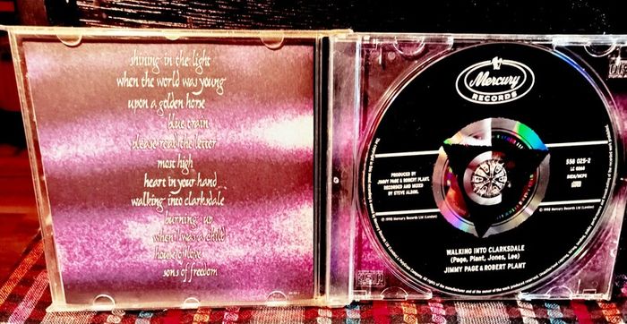 1998. Jimmy Page And Robert Plant. Walking Into Clarksdale. CD.