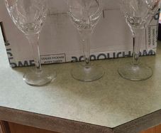 Waterford Crystal John Rocha Signature White  Wine Glasses 21 x 7.5 cm. 3 in total at 55.00 euro each. or all 3 as one lot for 150.00 euro .
