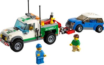 Lego City 60081: Pick up Tow Truck (2015) 100% Complete (NO BOX)