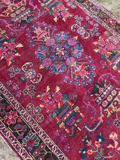 Antique Persian Hand Knotted Rug