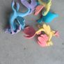 3 x Sea Ponies Mini Figure 2inch HTF MLP G4 My Little Pony Movie Image 2