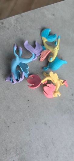 3 x Sea Ponies Mini Figure 2inch HTF MLP G4 My Little Pony Movie