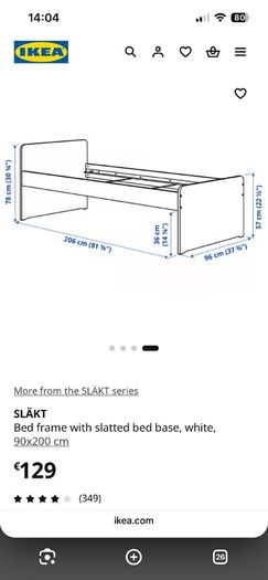 IKEA Sklat Single Bed