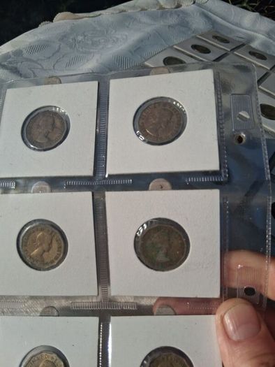 Full Set Of English Three Pence Coins(1937-1967)