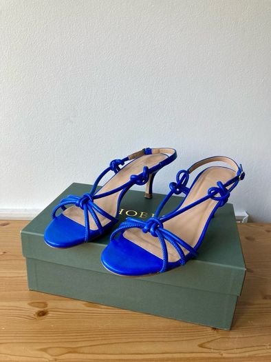 Hobbs blue Billie leather sandals, uk 7/eu 40