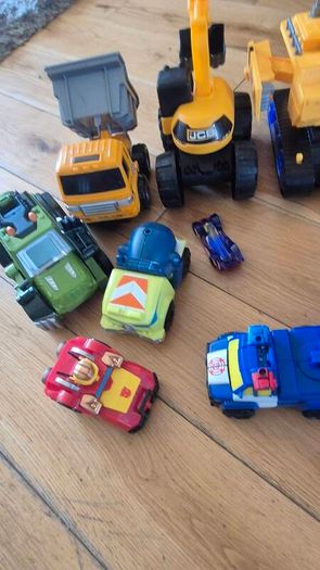 Large Toy Bundle, Transformers rescue bots, JCB Construction Vehicles & Cars