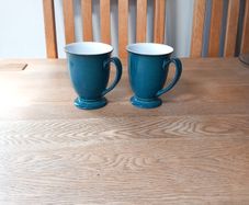 Denby Greenwich Mugs X 2