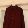 American Eagle Mens Burgundy Shirt Image 3