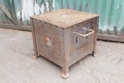 Antique Riveted Metal Coal Box KAS439