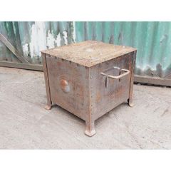 Antique Riveted Metal Coal Box KAS439