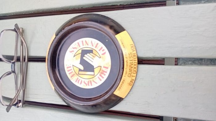 Guinness tin ashtray
