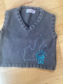 Unisex cotton knitted tank top Compagnie des Petits  12-18 months