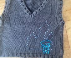 Unisex cotton knitted tank top Compagnie des Petits  12-18 months