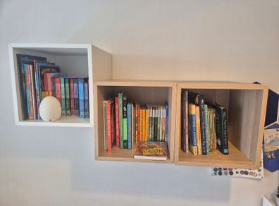 3x Wall-mounted Shelving Unit