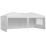 Pop Up Canopy, 5.9 x 2.96 m Instant Canopy Portable Gazebo with 3 Sidewalls & 2 Ventilated Windows, Height Adjustable Pop-Up Outdoor Shelter Tent for Events, Patio, Backyard, Party, Parking Image 7