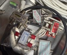 Coax cables and tv splitters