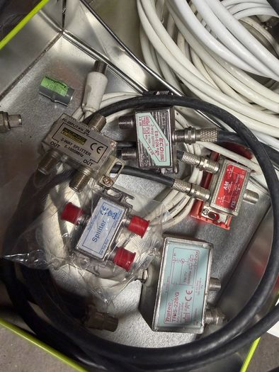 Coax cables and tv splitters