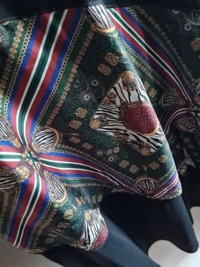 Zara Versace Style Print Scarf Long Tunic Dress