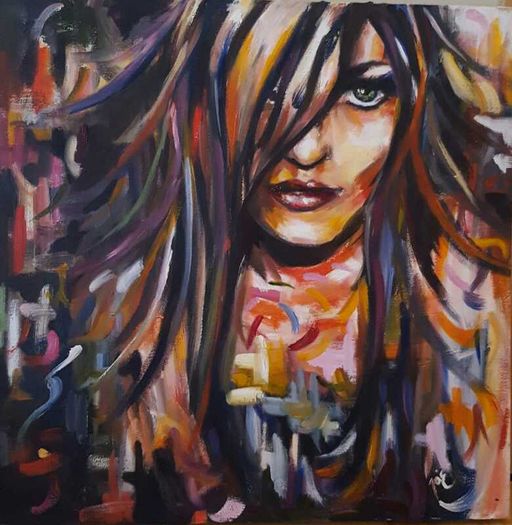 Original Oil Painting 500mm x 500mm On Deep Edge Canvas