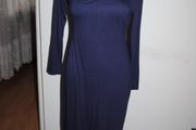 BNWT F&amp;F petite maxi navy dress long sleeve size UK12 EU40 Postage included