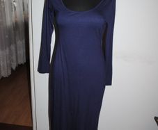 BNWT F&F petite maxi navy dress long sleeve size UK12 EU40 Postage included