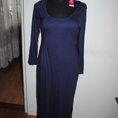 BNWT F&F petite maxi navy dress long sleeve size UK12 EU40 Postage included