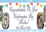 Confirmation Banner personalised with your photos