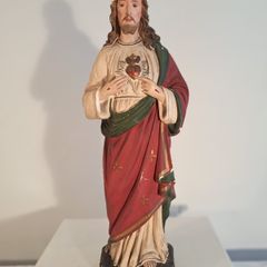 Vintage Heart of Jesus Statue