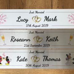 Personalised number plates - Weddings & special Occasions