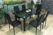 Glass dining table set with 6 chairs Free Delivery