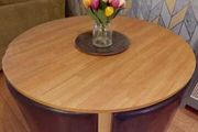Compact dining table and 4 chairs