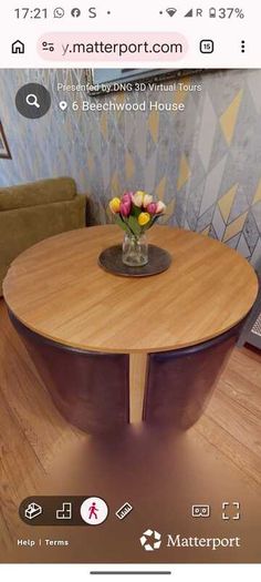 Dining table and chairs