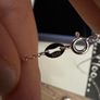 Garnet pendant necklace with integrated chain Image 3