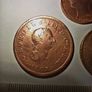 3 English Coin Lot.  Farthing;  Half Penny; Penny. Image 2