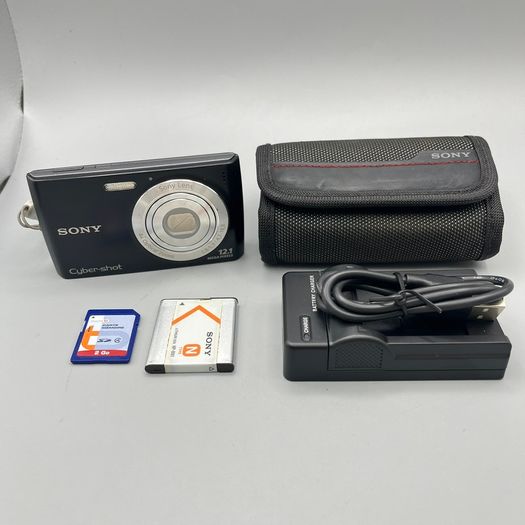 Sony DSC-W510 12.1MP Digital Camera Black - Full Kit