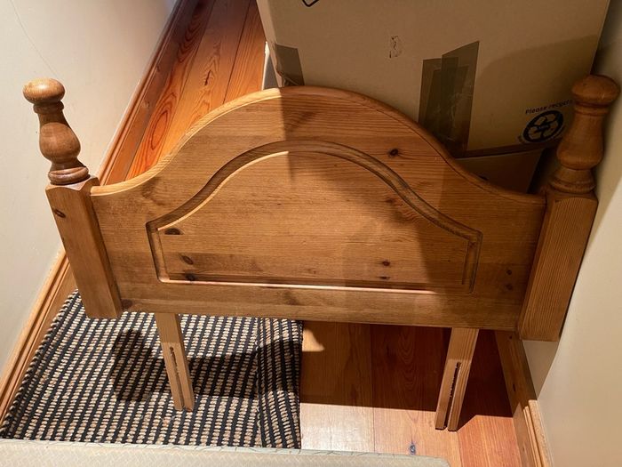 Single bed base & headboard